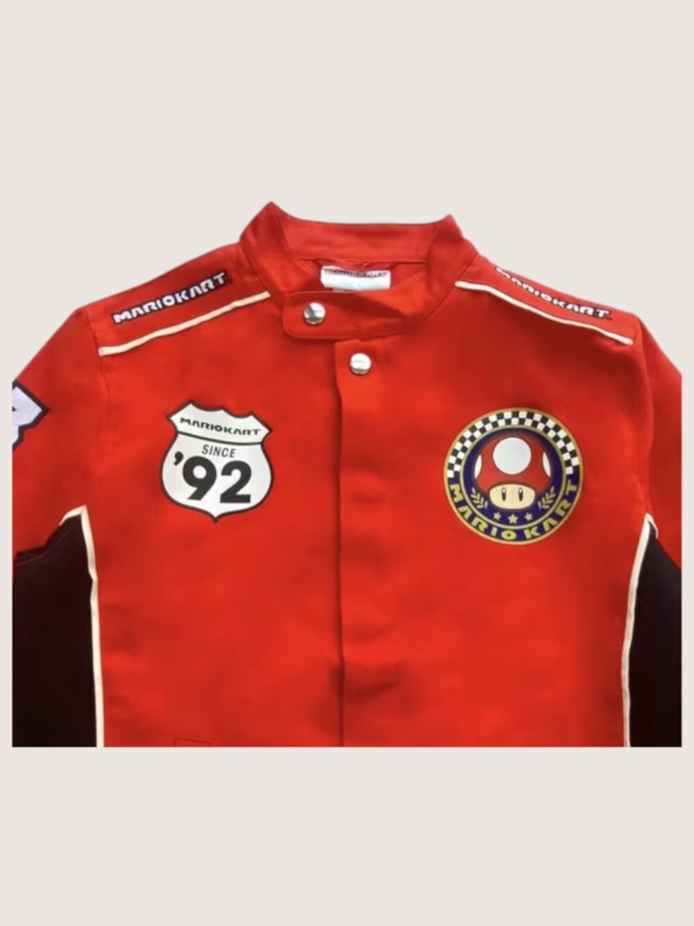Mario Kart Canvas Racing Jacket Red - Picture 3 of 4